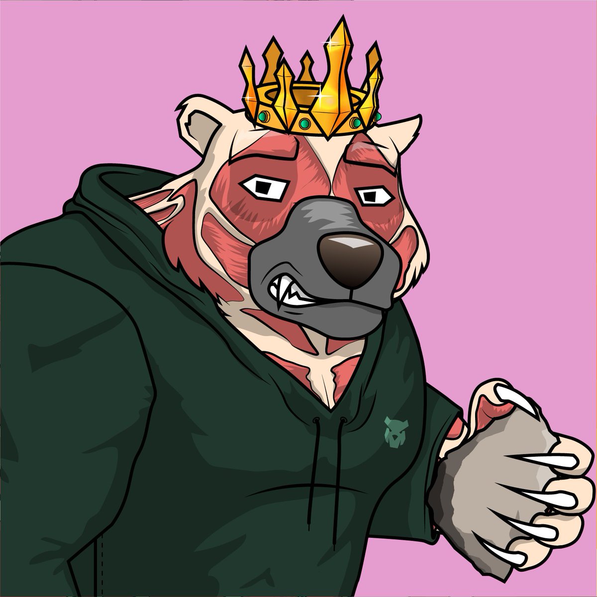 nftyrandy's tweet photo. Holy smokes, @Bullieverse has knocked it out of the park with the Bear Hunt game.  8 challenging levels including an intense boss battle at the end.  Upon completion, I earned/revealed this king bear!
Thanks @NF_Tcaff and crew!
#NFTCommunity https://t.co/qYynAgCCZn