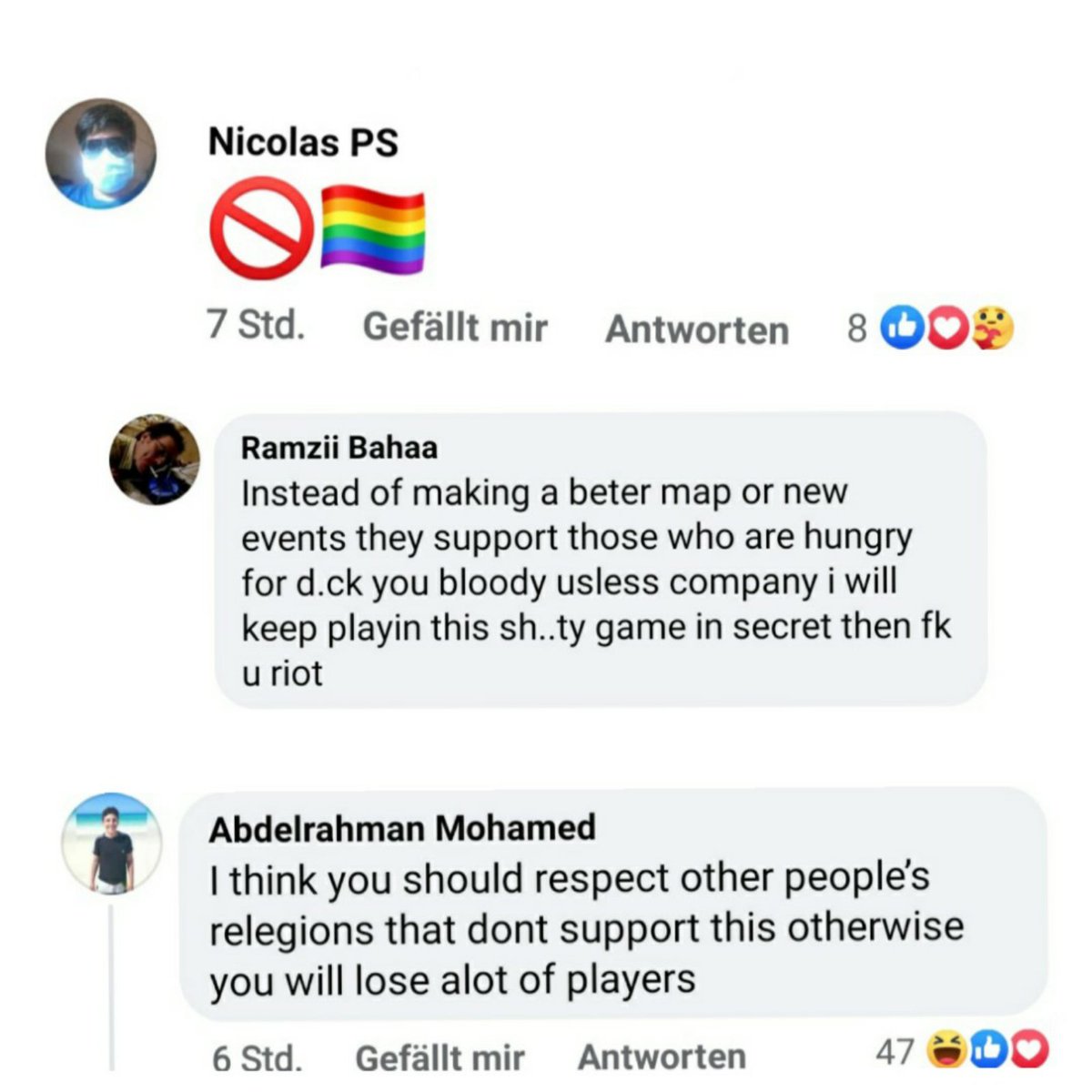 2022 and people are still homophobic. Sad