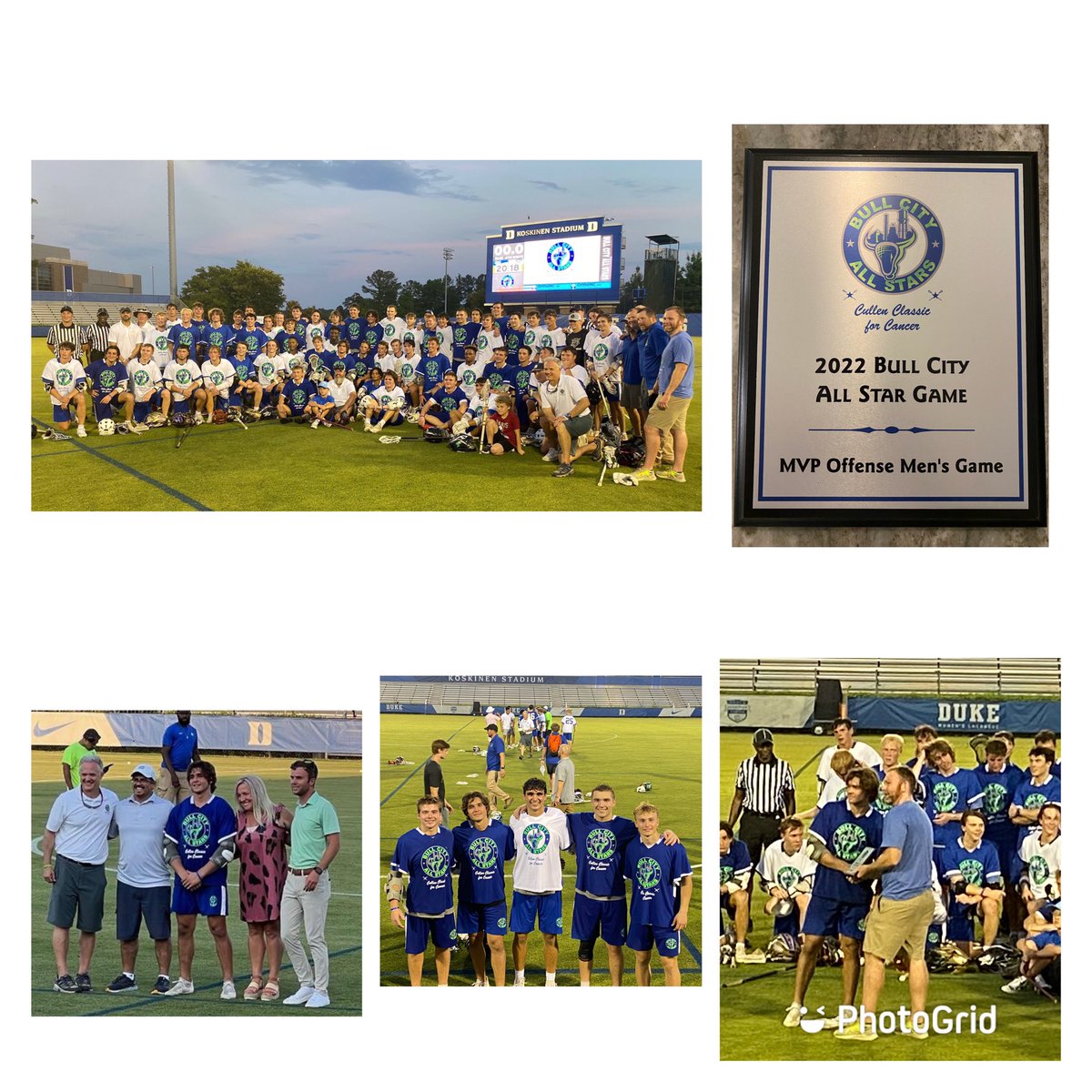 Thankful and blessed to have been able to play in the Bull City All Star Game.  Thank you <a href="/bullcityallstar/">Bull City All Stars</a> for such a great event, and thank you <a href="/NCHSAA/">NCHSAA</a> for the honor of being a Tony Cullen Memorial Scholarship recipient!