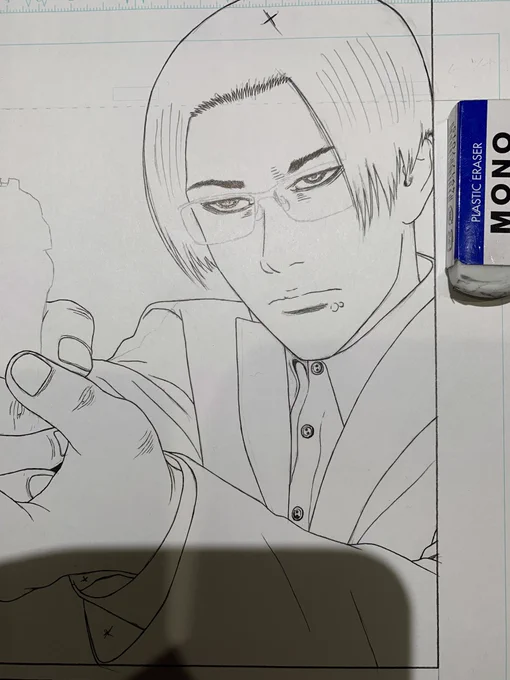 永田先生のヘルペスに似せて描いてますが難しい。 