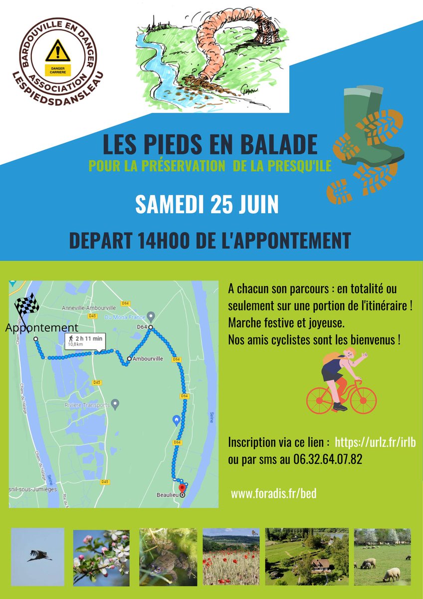 Jlefrancoisbar's tweet photo. NOS ACTIONS de juin : Le 10  CP à 10h30 devant la préfecture assurée Maître Chloe Schmidt-Sarels pour présenter notre recours au tribunal administratif. Le 25 👣LESPIEDSENBALLADES 👣 @BQuestel @ValerieAuvray67 @LeseulG @VBeregovoy76 @NaoualGuery @SanchezLaet @C_MorinDesailly https://t.co/SBfBn3vVSG