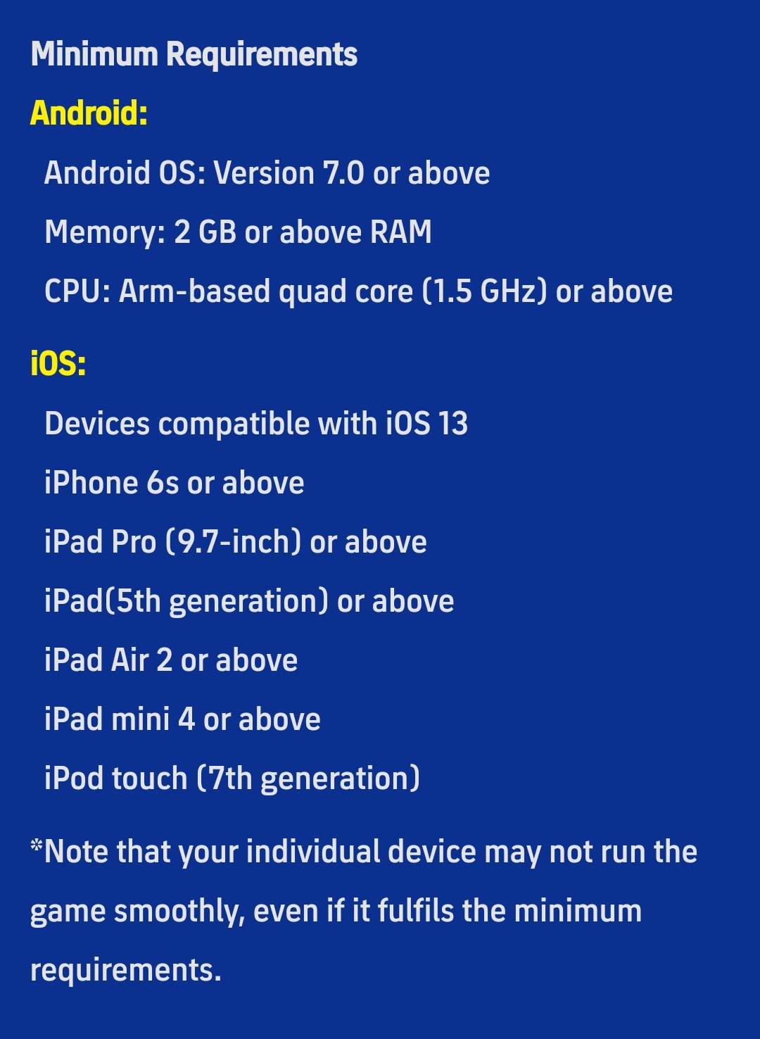 eFootball Mobile System requirements - Inquisitive Universe