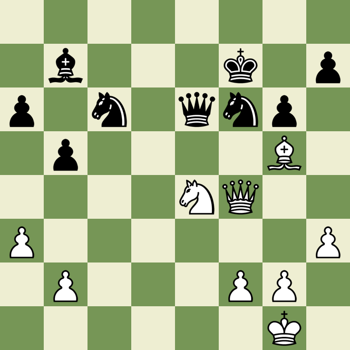 LChessBlunders's tweet photo. TiborLendvai - L. Lyons
@chesscom, February-June 2022
A perfectly good move for Black in this position is 28 ... Qxe4. 🙂
But I played 28 ... Qf5??
Bad move. ☹️
White can respond with a #knightfork, 29 Nd6+!, winning the queen. 😮
#chess #chesstactics #chessblunders #chesstwitter https://t.co/GP3gSOOY6w