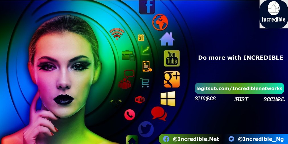Incredible_Ng's tweet photo. Do More With Us

👇👇👇
https://t.co/xd6daiILup
☝️☝️☝️

#IncredibleGlobalNetwork
#DataIsLife #Airtime #ElectricityPayment #CableTvSubcription #ResultPinChecker https://t.co/PqqtLLKIEG