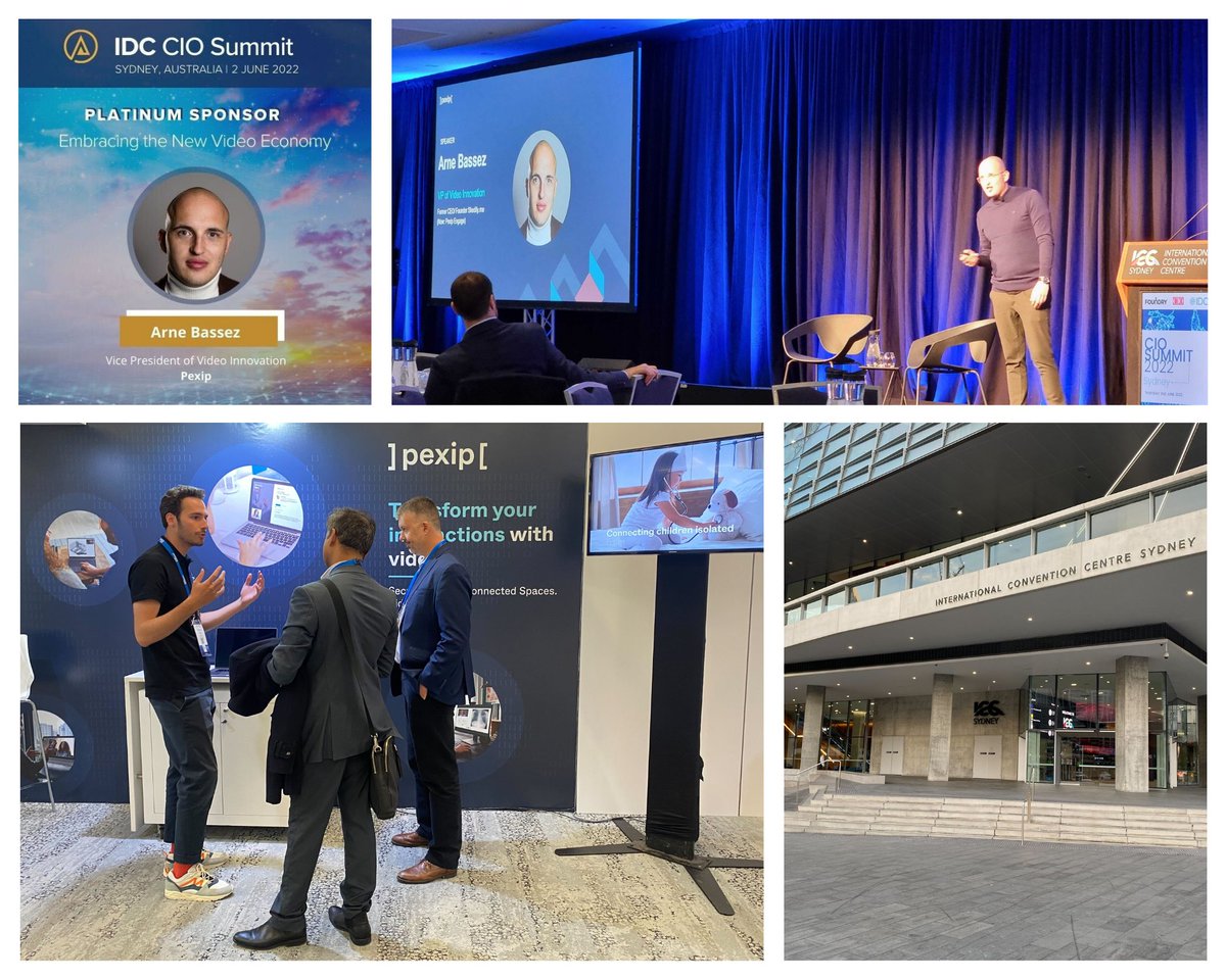 PAuseth's tweet photo. We were very proud to have @ArneBassez represent @pexip at the #CIOSummit2022 in Sydney today. Arne was a key note speaker, sharing Pexip's focus on embracing the new video economy with Australia's top CIOs and digital leaders. More on the summit here: https://t.co/pT4HBnciyf https://t.co/5HUlAFJqj9