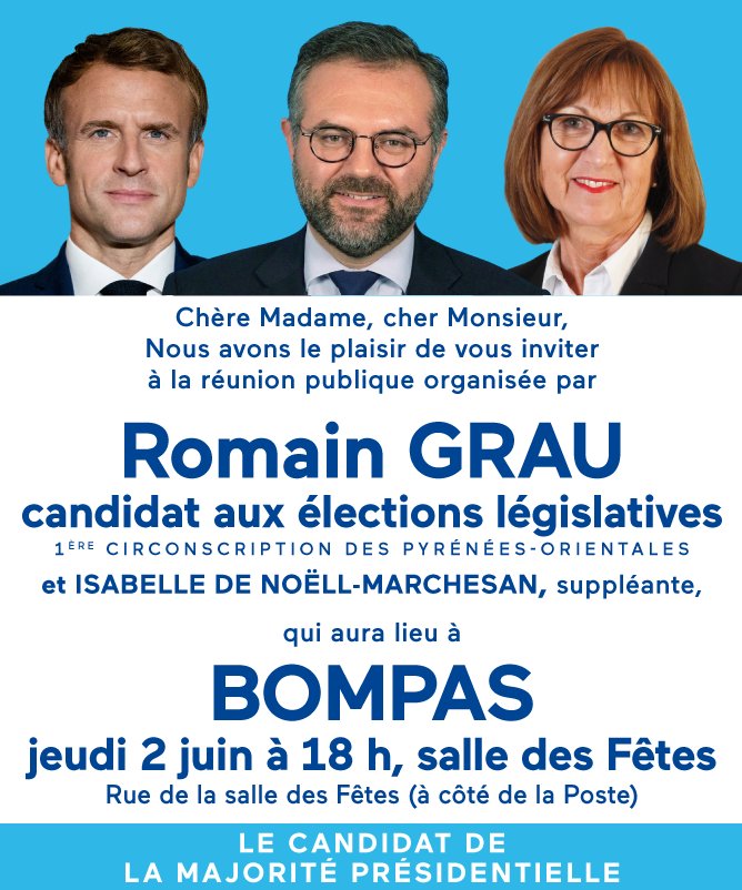 RomainGrau's tweet photo. Un rendez-vous ouvert à tous, ce soir. Venez nombreux ! #bompas https://t.co/4gedHyugqw