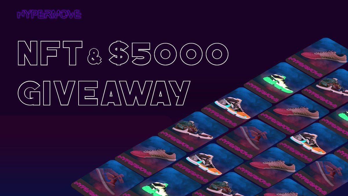 #GiveawayAlert 
Hey Early Birds 🐦

We want to show our love to the community with this 
100 HyperMove Genesis #NFT &amp; $5000 $BUSD #Giveaway .

How to win 👉bit.ly/3NbisSR
👈 

Go ahead and spread the words. 
Invite as many as you can to win the contest. 

#NFTGiveaway