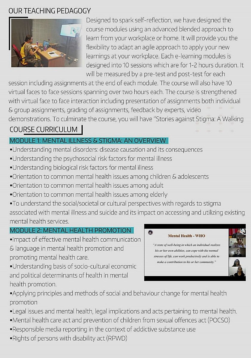 mheduNIMHANS's tweet photo. Batch 2 for the online certificate course in Media &amp; Mental Health Education is starting from August- October 2022. It's one of a kind course conducted by the Dept. of Mental Health Education, #NIMHANS.

Last date to register: 15th June 2022.

Link: 👇
https://t.co/EsK6uRsnTS https://t.co/xQOn0WmJBp