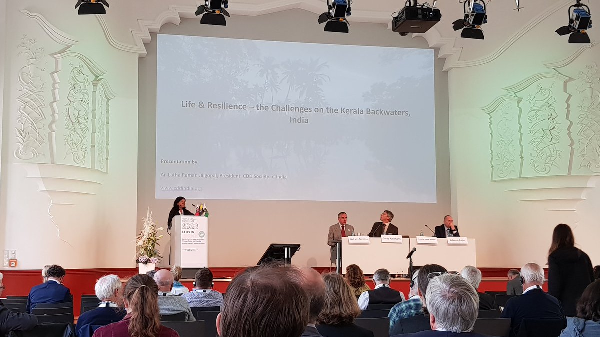 Tag 4 der #WCC2022 läuft! Ar Latha Raman #Jaigopal, Präsidentin der CDD Gesellschaft aus Indien berichtet über Resilienz und Herausforderungen rund um die #Backwaters in #Kerala, #India.