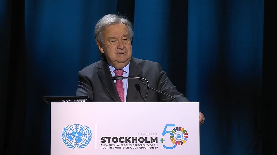 Following a resolution passed by the Human Rights Council in 2021, UN Secretary-General <a href="/antonioguterres/">António Guterres</a> told <a href="/StockholmPlus50/">Stockholm+50</a>:

"Today, I urge countries to embrace the human right to a clean, healthy environment for all people everywhere." 

MORE info▶️ bit.ly/3zbpToG
