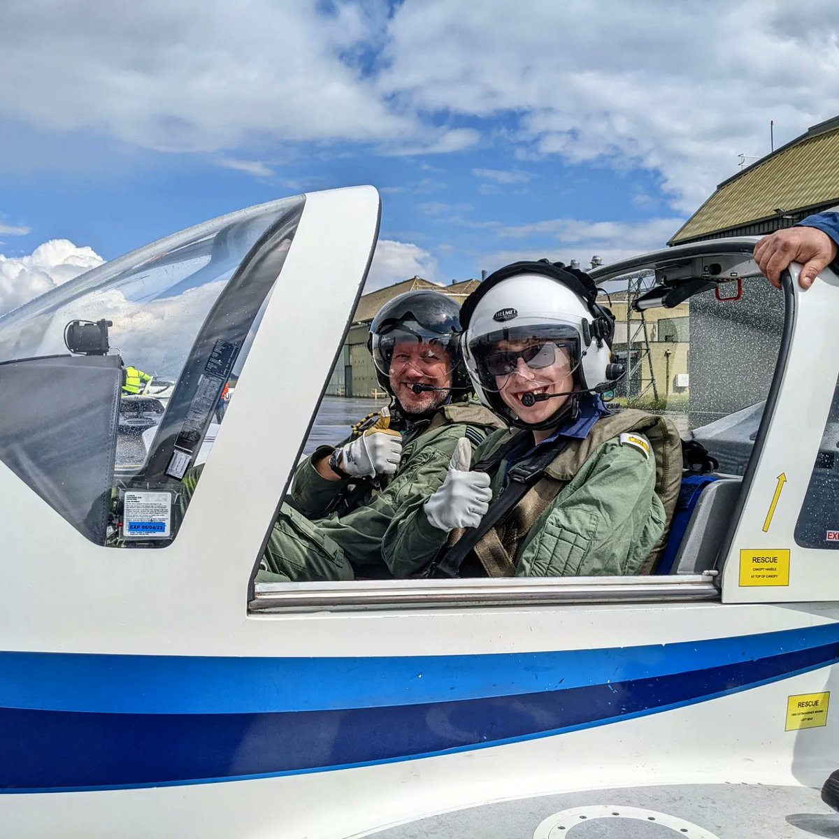 Yesterday, four of our Cadets had a great day flying at 11 Air Experience Flight at RAF Leeming, with three of them flying for the first time in the Grob Tutor!