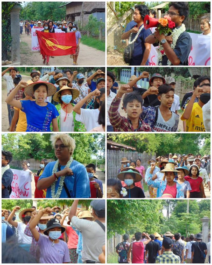 katycho22222's tweet photo. Joint forces of pro-democracy villagers of several villages from northern Salingyi township and eastern Yinmarbin township staged a strike against military dictatorship.   #LegalizationOfNUG #2022June2Coup #WhatsHappeningInMyanmar https://t.co/1MRZBI2SLg