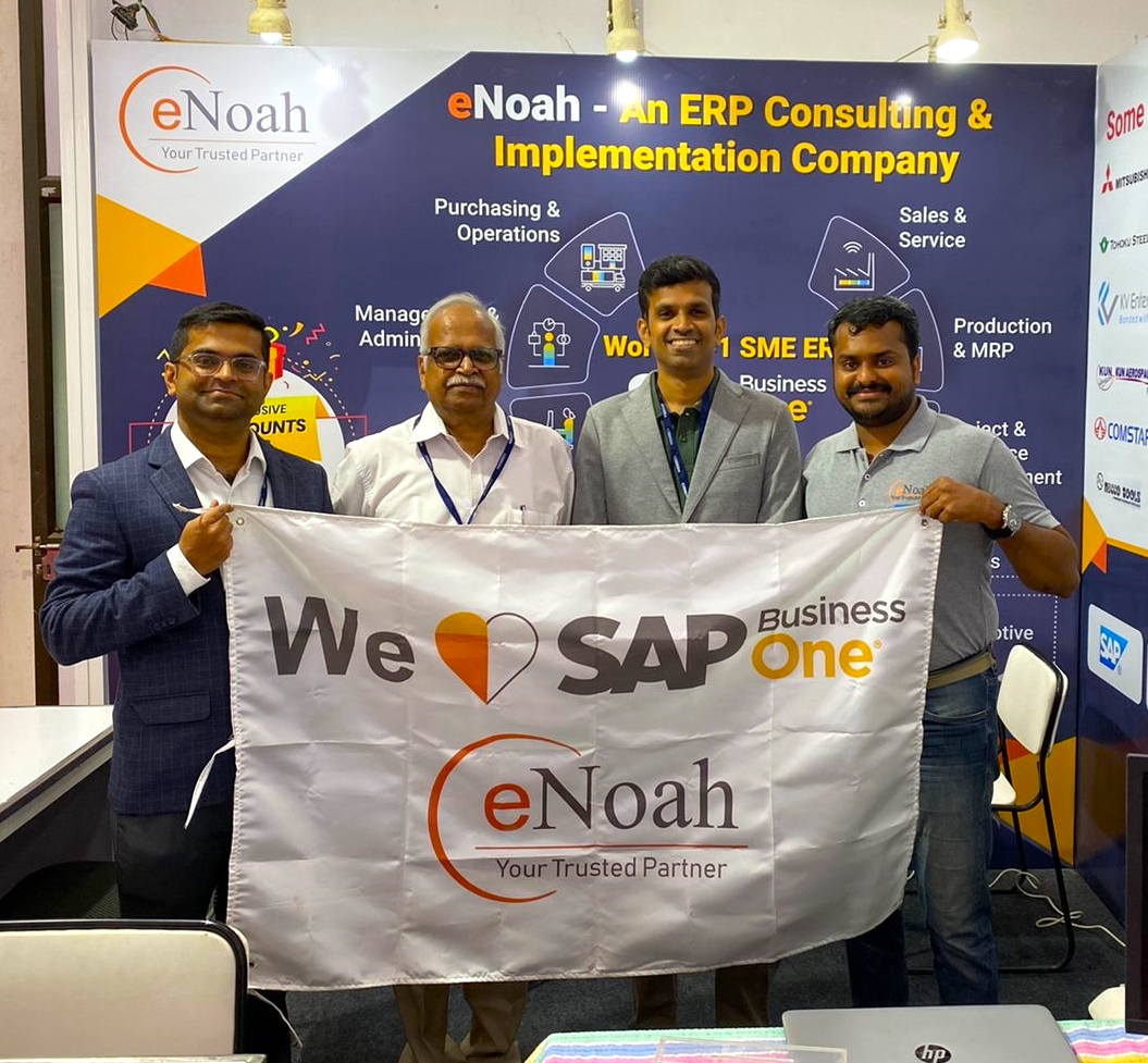 enoahisolution's tweet photo. ✨ eNoah #SAPBusinessOne at INTEC 2022, #codissia #coimbatore kickstarted.  Visit us at stall #E83 for exclusive demo and custom solutions for #SMEs and larger enterprises.

#SAPB1 #INTEC2022 #ERP #manufacturing #ERPforManufacturing https://t.co/S9lsfZGrI9