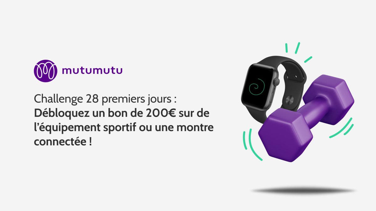 Nos assurés peuvent débloquer des #cadeaux au bout de 3 mois chez nous. Il suffit de collecter 100 points dans notre appli pendant 4 semaines. Marcher à son travail à 5km de chez soi, aller-retour, 5 jours/semaine, par exemple, ça fonctionne ! 🚶‍♂️ +d'info👉 bit.ly/m-28j