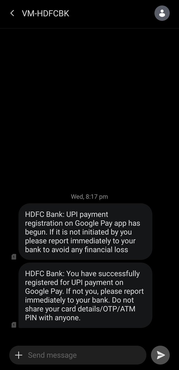 brokensax's tweet photo. @GooglePay Why/how are UPI IDs being generated on my account without my consent? Also, I don't even have a bank account in @AxisBank or @HDFC_Bank. Your Customer Support  excused themselves with "Can't help because technical issue."

Cc/ @AxisBankSupport @RBI https://t.co/v9iSAREs2s