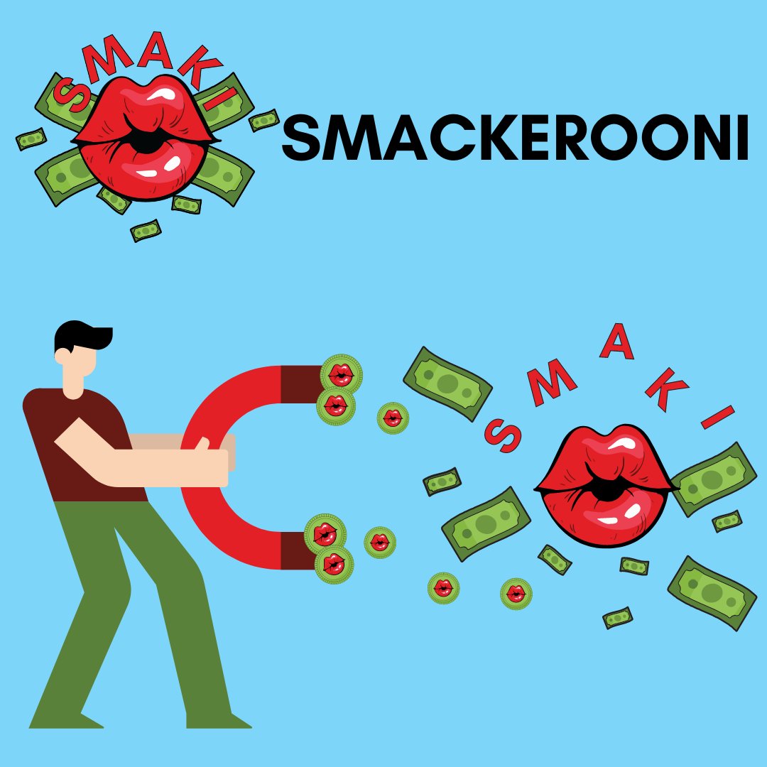 Smackerooni (SMAKI) - With SMAKI you will attract more than just love, but great rewards too. Invest in SMAKI today and become a magnet for love and money.

Website: smackerooni.com Instagram: instagram.com/smakitoken/ #Smackerooni #SMAKI #love #dating #invest #magnet