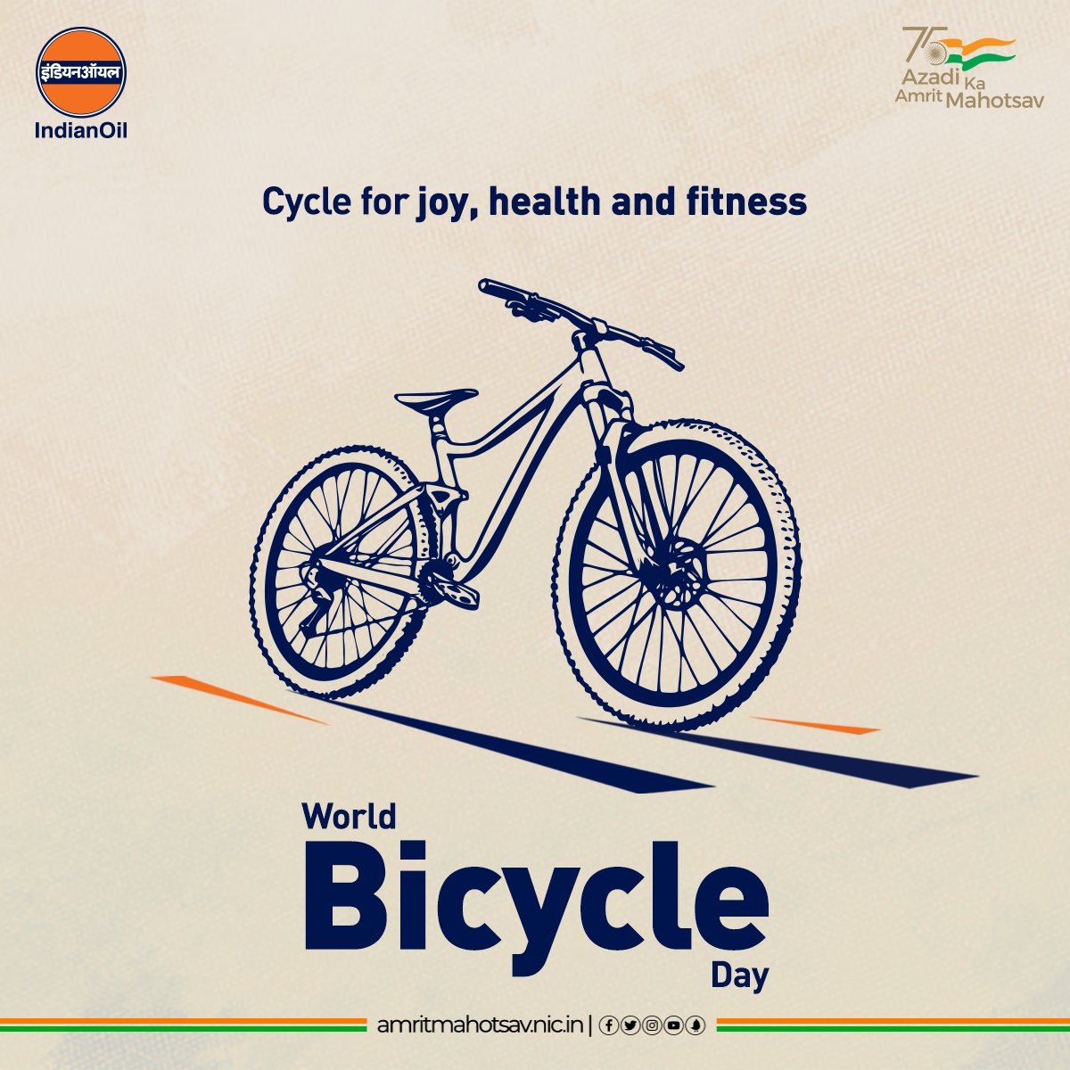 On this World Bicycle Day, let's celebrate the uniqueness, adaptability, and durability of the bicycle as a simple, sustainable, economical, and dependable form of transportation. #WorldBicycleDay #IndianOil