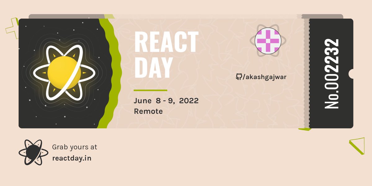 AGajwar's tweet photo. @PeerlistHQ @ReactDayIn Very excited ✨ https://t.co/SNBXOqeewn