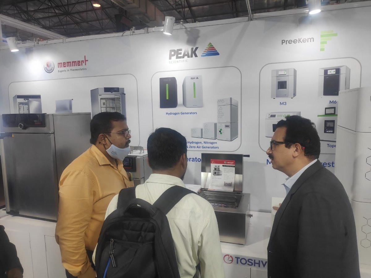 Toshvin's tweet photo. Day 2 at Pharmalytica Exhibition 2022. We are inviting you to visit our stall E-06 to check our latest Product range.
#PharmaLytica #Toshvin #Shimadzu #specac #peakscientific #PreeKem https://t.co/XwHz6X3c82