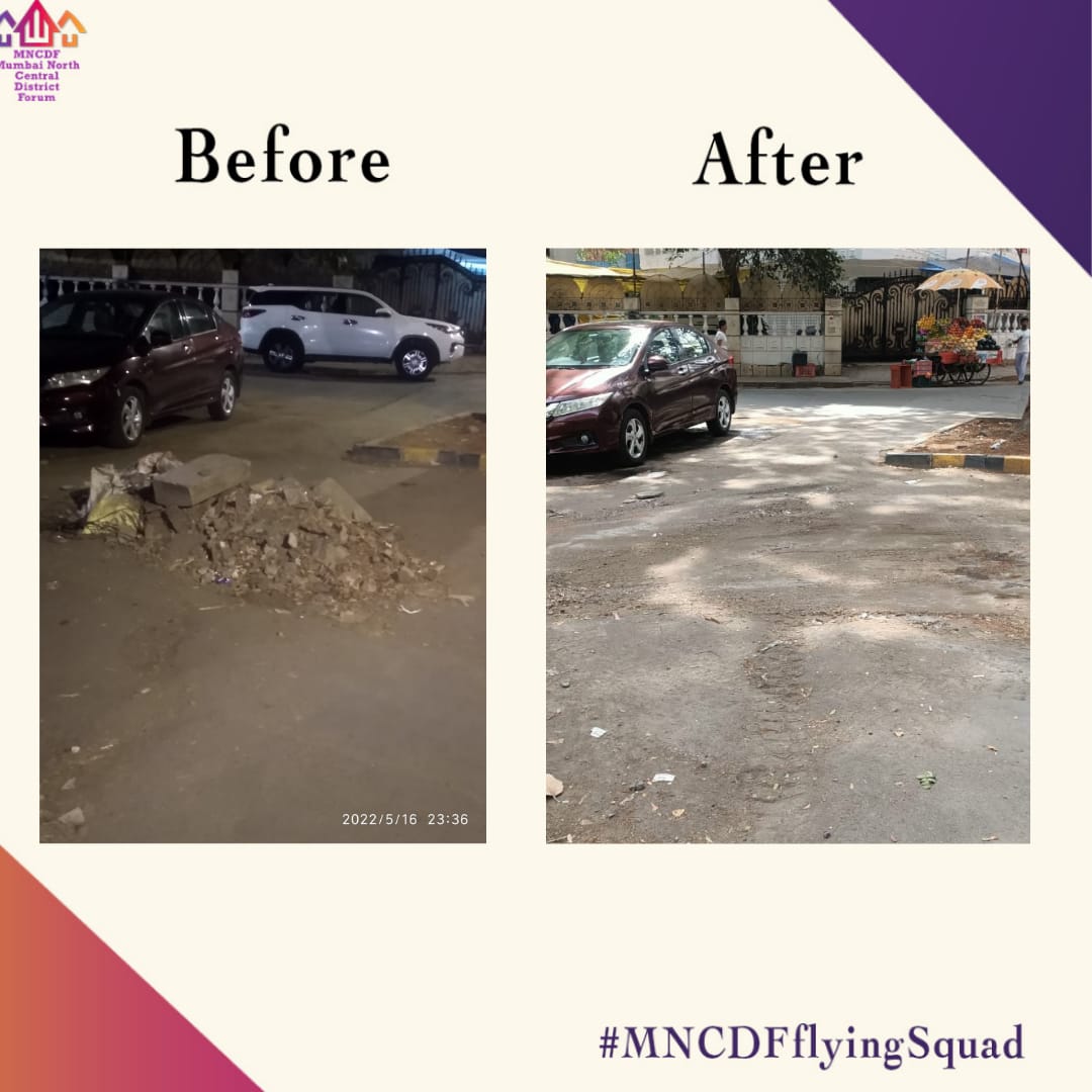 Unattended & dumped waste complains which we recived from citizens from diffrent parts of Mumbai was cleared by @mybmc upon complaints submitted by #MNCDFflyingSquad members @chiragdedhia, @naresahuja & @Catopatraz!
We have #OnlyOneEarth lets save it now.
#MumbaiClimateActionPlan