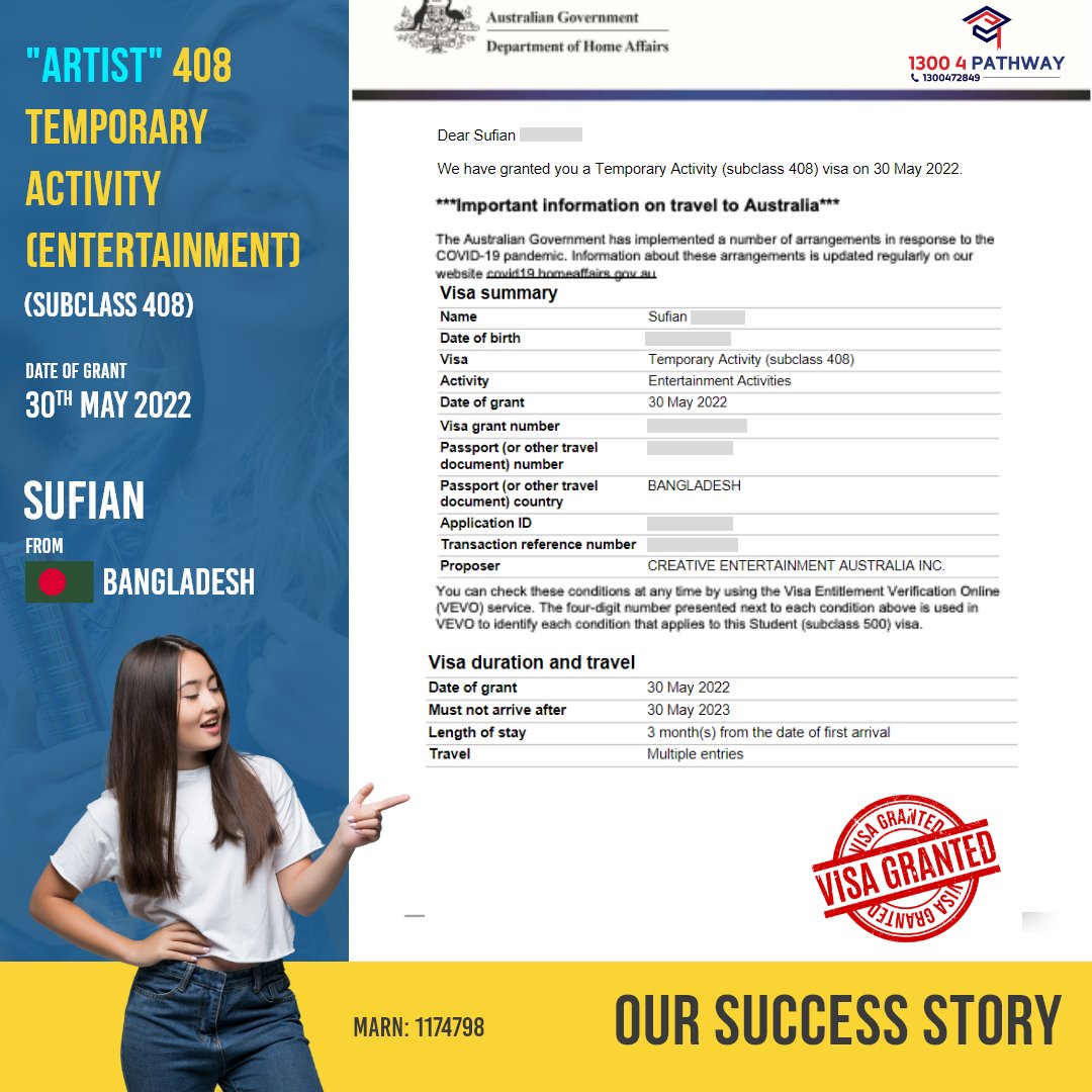 pathway_edu_au's tweet photo. 🥳👨🎓𝗢𝘂𝗿 𝗦𝘂𝗰𝗰𝗲𝘀𝘀 𝗦𝘁𝗼𝗿𝘆🥳👨🎓
🎉🎊Many congratulations to Sufian🥳🥳
#passport #migrationservicesinmelbourne #migrationservices #temporaryvisa #visaserviceinmelbourne
#migrationservices #musicalevents #events https://t.co/x6IEPzOHCF