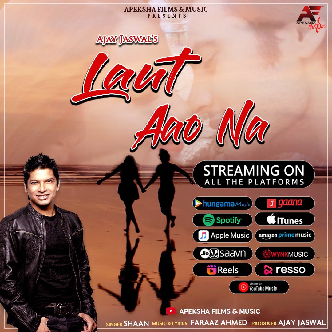 Tune in now to the YouTube channel of Apeksha Films &amp; Music  to listen to #LautAaoNa, sung by one of the most versatile singers of Bollywood #Shaan.

The heart-melting track would immerse you in a state of trance and love! ❣️
Link - youtube.com/watch?v=TB_i0Q…