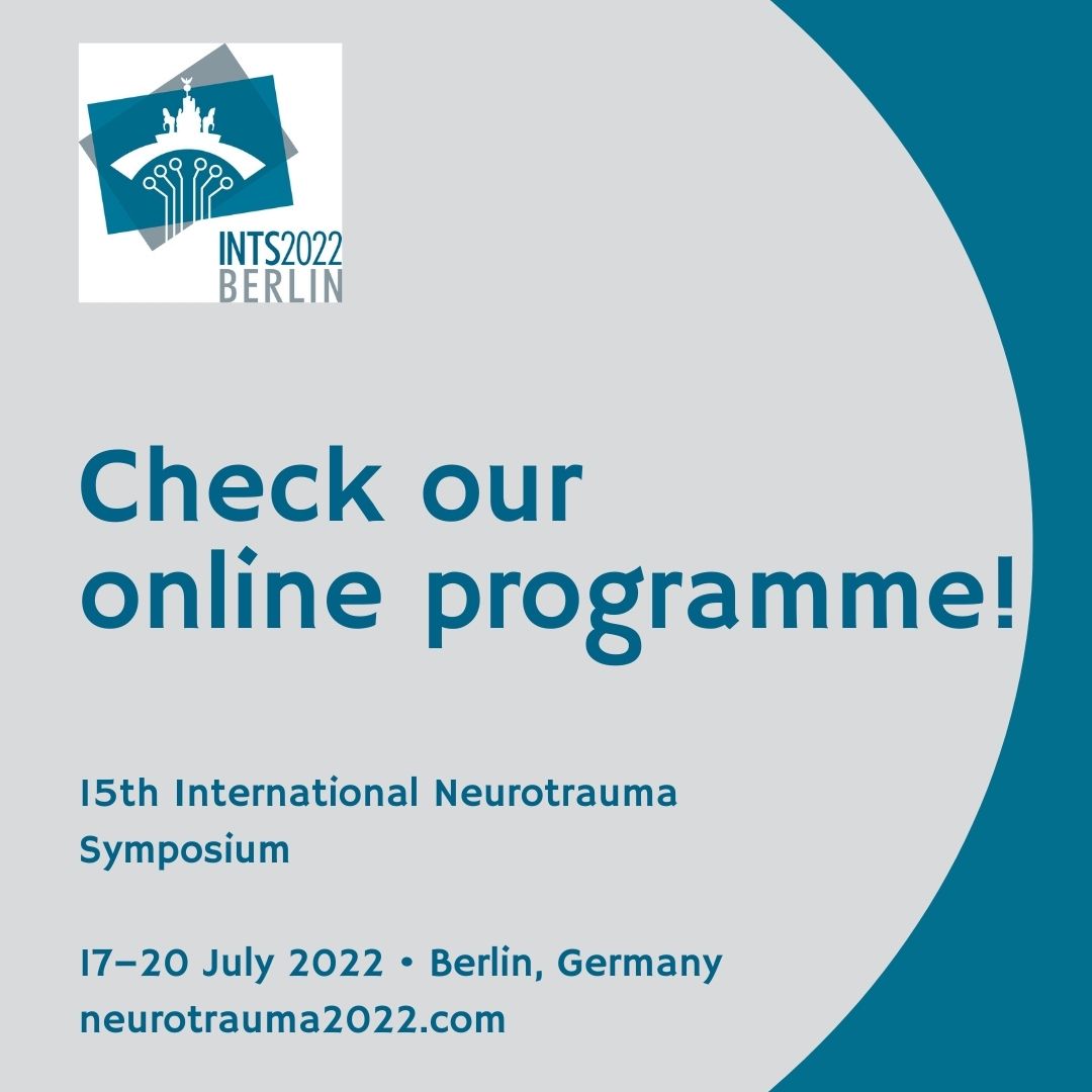 📣 𝗣𝗿𝗼𝗴𝗿𝗮𝗺𝗺𝗲 𝘂𝗽𝗱𝗮𝘁𝗲
Have you already had a look at our scientific programme?
You can expect top-class, interdisciplinary lectures on our main topics. Click here for the programme: neurotrauma2022.com/program/scient…

#INTS2022 #INTS #neurotrauma #neurotrauma2022 #trauma #TBI