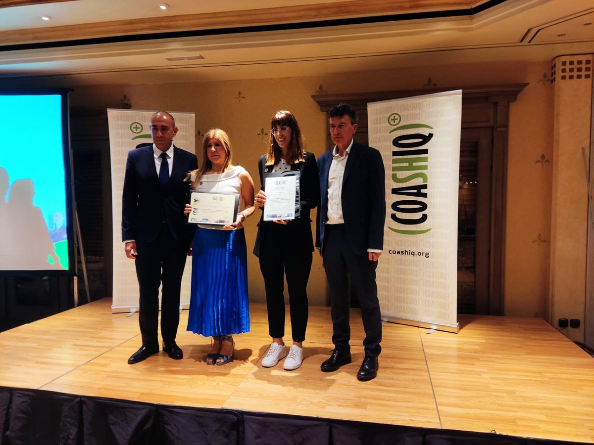 ESTEVEglobal's tweet photo. We are at the @COASHIQ_official assembly collecting the #COASHIQ awards for safety management in the categories:
🔹Frequency rate=0.
🔹Reduction of the frequency rate, achieving one above 60%.
Thank you for the recognition, very proud! 👏 https://t.co/QIXKLErcq4