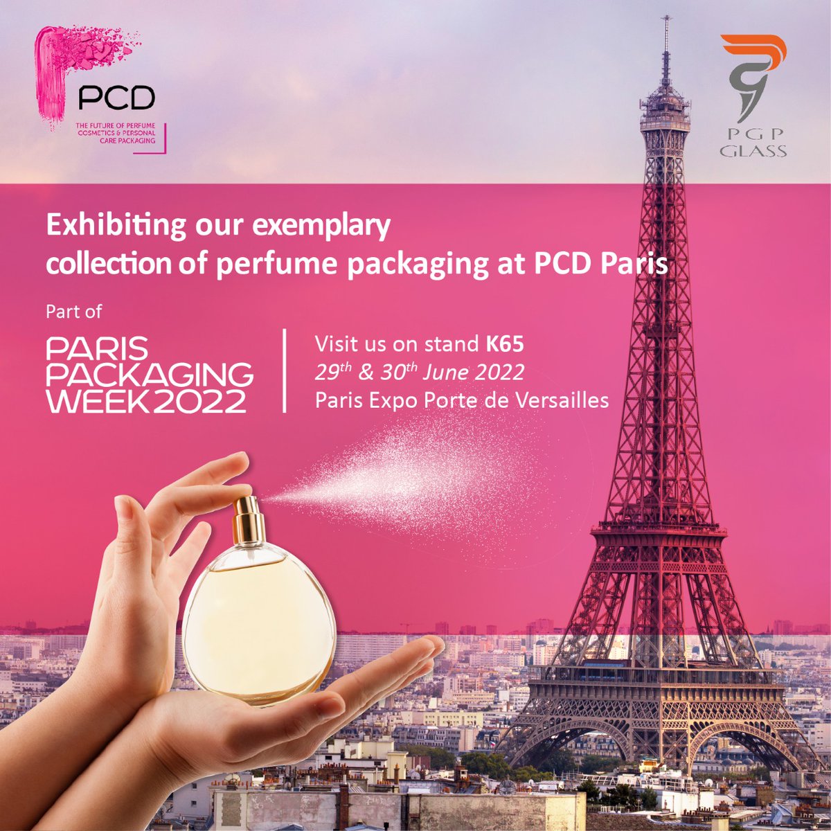 PGPGlass's tweet photo. Witness our exemplary cosmetics packaging collection at PCD Paris part of Paris Packaging Week 2022. The event will be held on the 29th &amp; 30th June 2022 at the Paris Expo Porte de Versailles.

#cosmetics #packaging #paris #parispackaging #parisexpo #cosmeticscollection #PGPGlass https://t.co/XCcVDcFYfK