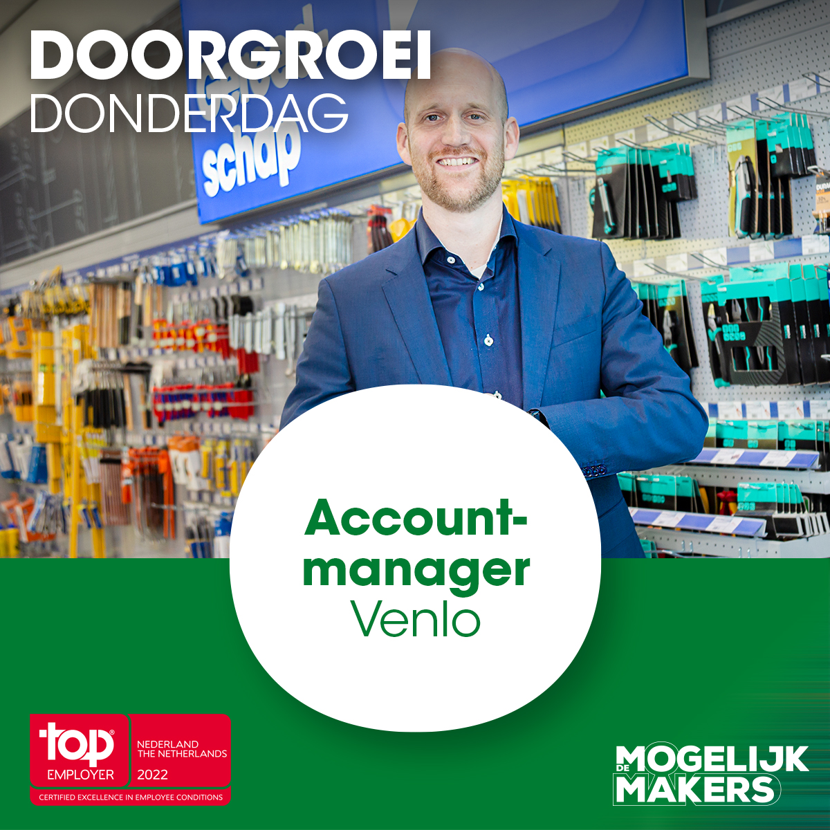 DoorgroeiDonderdag! Met jouw kennis van sanitair en klimaattechniek, commerciële inzicht en vernieuwende frisse blik werk en bouw je mee aan de groei, continue veranderingen en vergaande plannen van Technische Unie. | Locatie: Venlo | Vacature: bit.ly/3aukMFP #tu