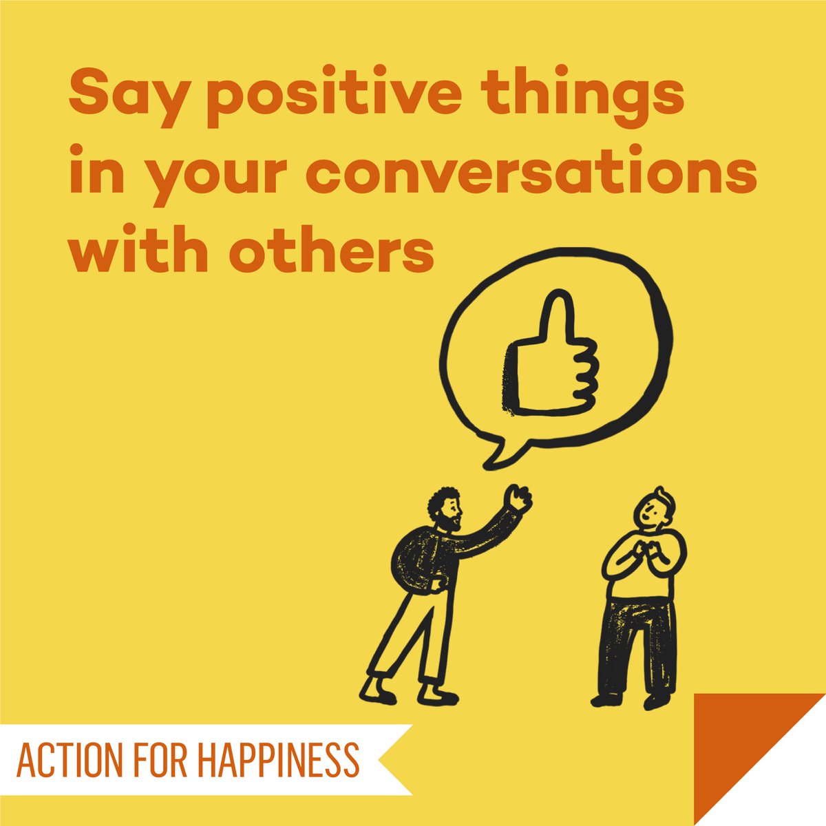 actionhappiness's tweet image. Joyful June - Day 2: Say positive things in your conversations with others actionforhappiness.org/joyful-june #JoyfulJune