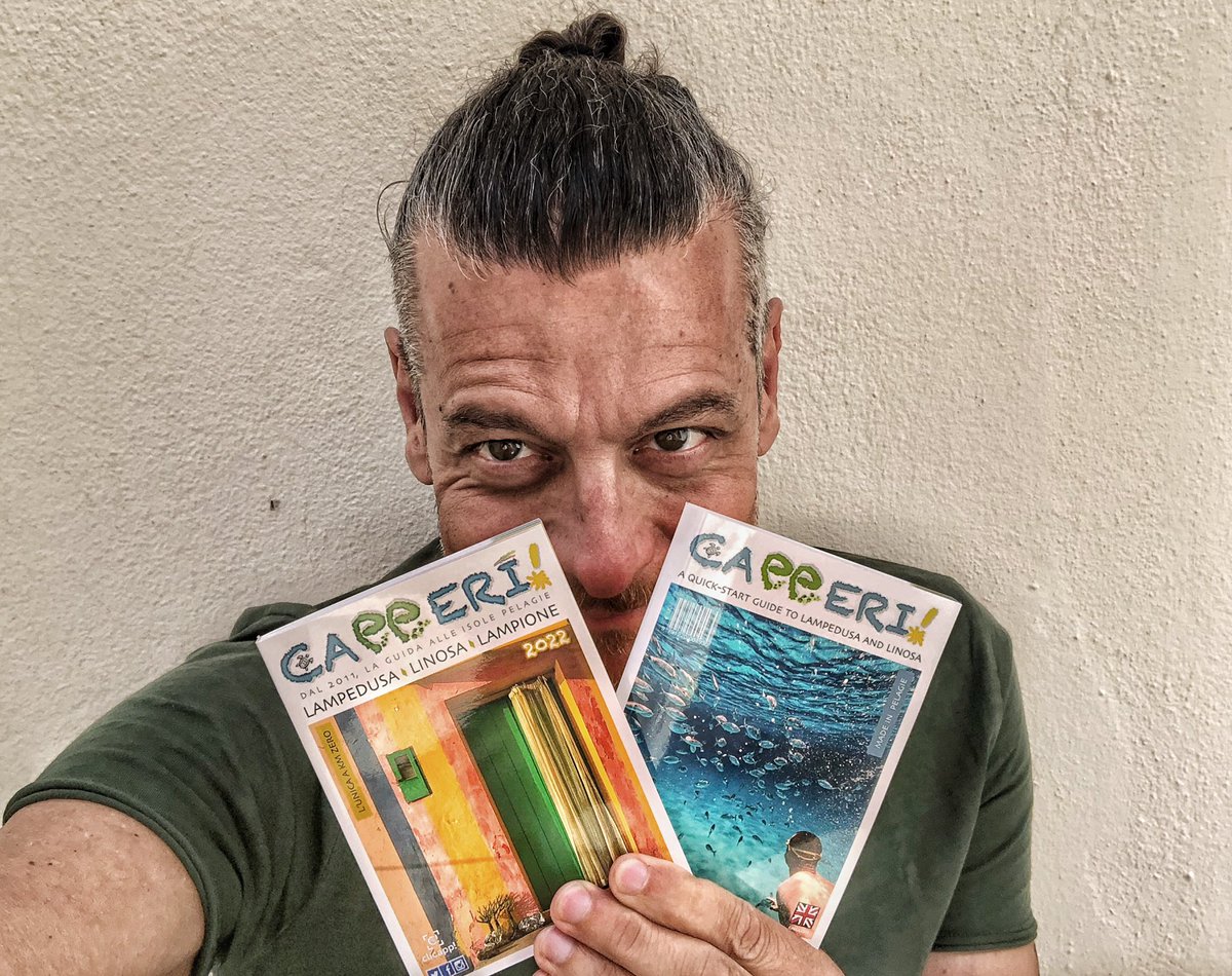 the time has come❗️la dodicesima  edizione di Capperi, fresca di stampa e ricca di nuovi contenuti e consigli, è finalmente disponibile in tutta Lampedusa, Linosa e su Amazon.it