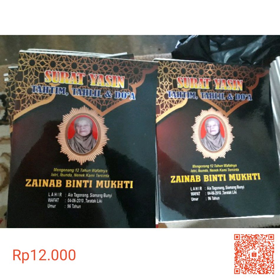 okeput's tweet image. Saya menjual CETAK buku yasin, yasin custom, yasin, buku yasin custom, 128 halaman murah dan bagus seharga Rp12.000. Dapatkan produk ini hanya di Shopee! shopee.co.id/product/978942… #ShopeeID