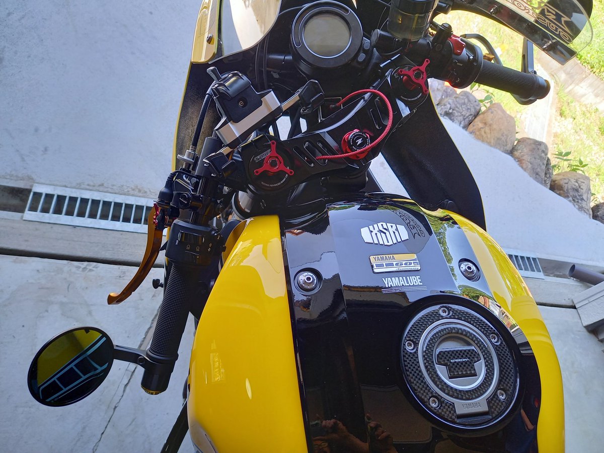 2021年式迄のXSR900用エグリタンクカバー タイプR 出来ました❗低い