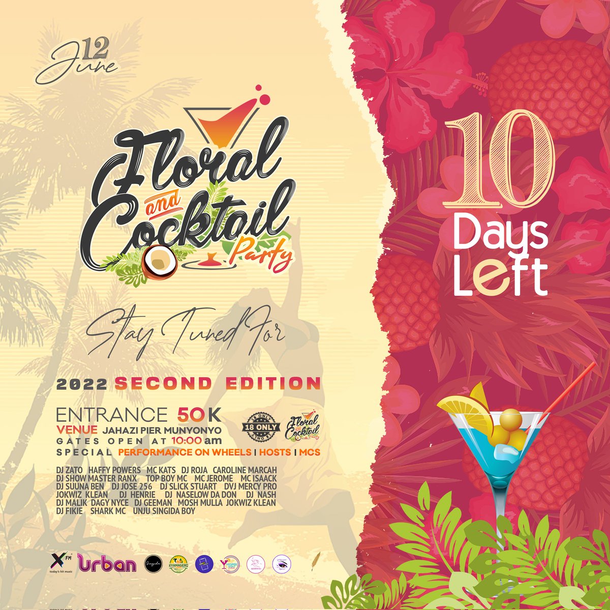 floralncocktail's tweet photo. 10 Days to the Floral and Cocktails part Season 2 on 12th June, Entrance is only 50k and gates open at 10am. You don't have to miss this experience.
Dress code is floral 🌼🌻🌸 https://t.co/ttxD5CfdMq