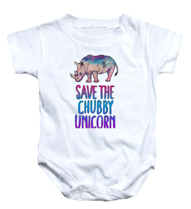 'Save the Chubby Unicorn' - Must have for your little one! Available as Toddler T-Shirt or any other merchandise. Toddler t-shirts are made from 100% preshrunk cotton. #savetherhino #savetheunicorn #chubbyunicorn #unicorn #unicornlove #rhinolove #kids #toddler #unicorntshirt