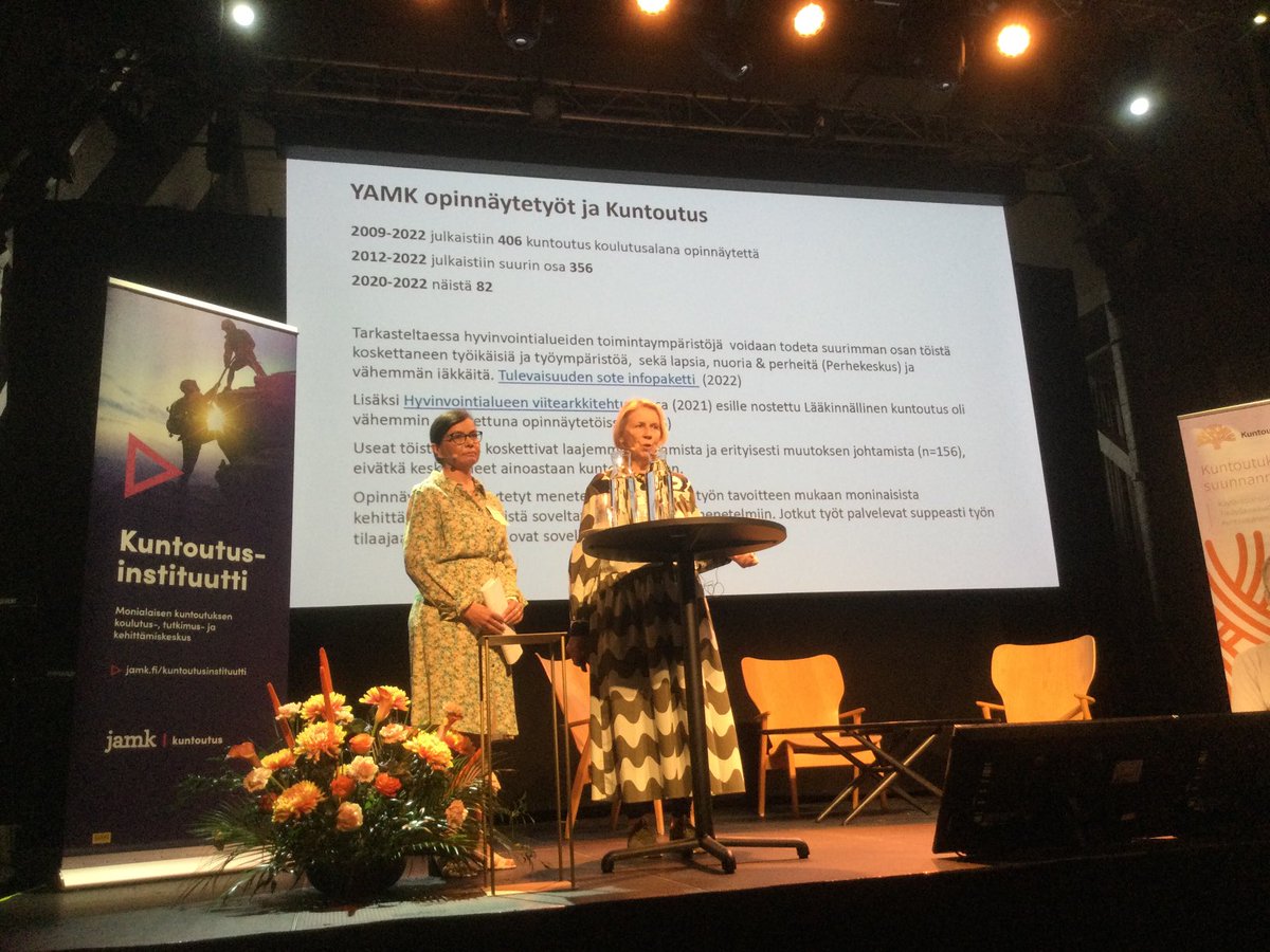 Samaan havaintoon törmää usein. Ikääntyvien ja vanhusten #kuntoutus jää liian vähälle, myös #tki -toiminnassa. ⁦<a href="/JAMK_fi/">Jamk</a>⁩ kuntoutusinstituutin asiantuntijat kertovat asian näkyvän opinnäytteissä. #toimintakyky #kuntoutuminen #Kuntoutuspäivät