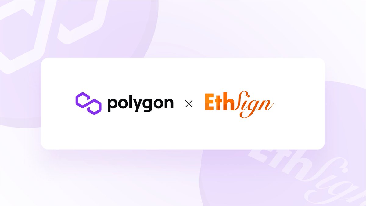 #EthSign is launching the latest version of their Signature platform #onPolygon! With Polygon as their default network, @EthSign will significantly reduce gas fees: bit.ly/Polygon-EthSign