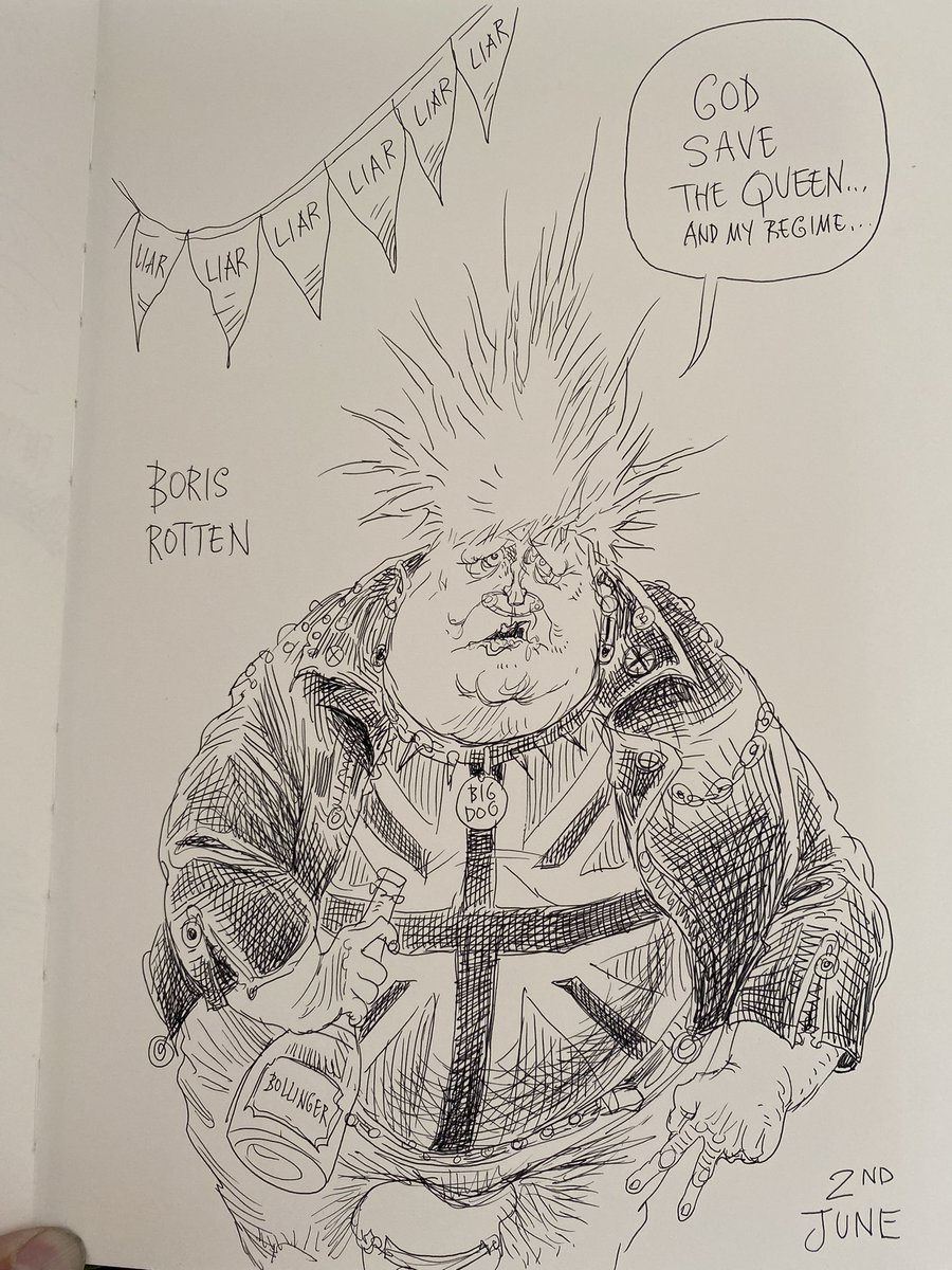 chrisriddell50's tweet photo. Five Years…a sketchbook of political drawings. https://t.co/VtrkEgS8lA