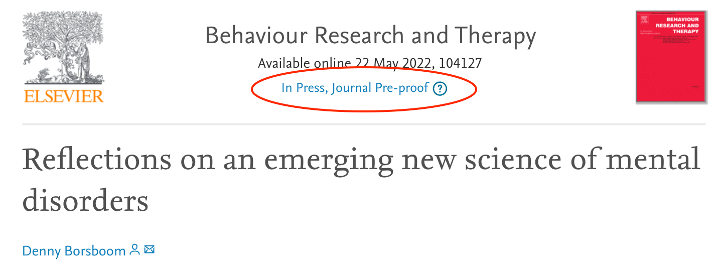 Denny Borsboom على X: &ldquo;Elsevier responded by saying that this was 