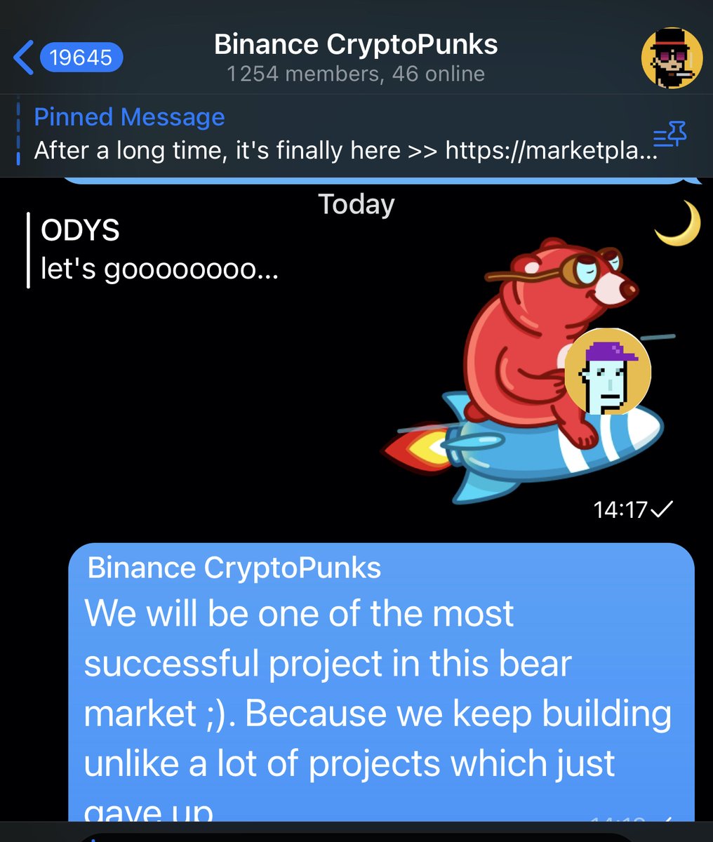 Binance CryptoPunks tweet media
