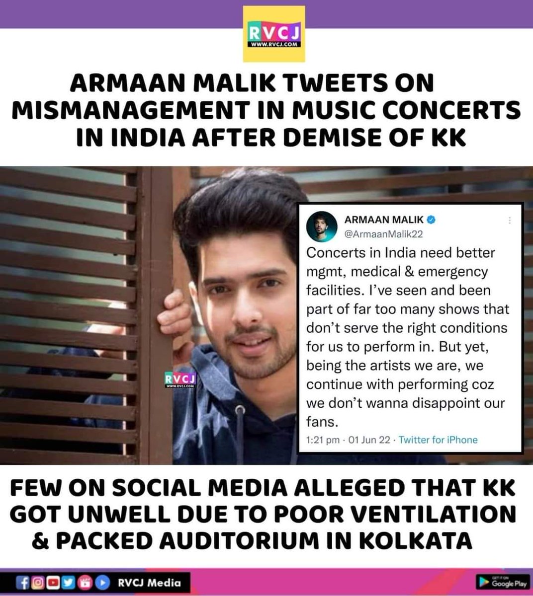 Armaan Malik Tweets

#armaanmalik #kk #krishnakumarkunnath #rvcjmovies #rvcjinsta