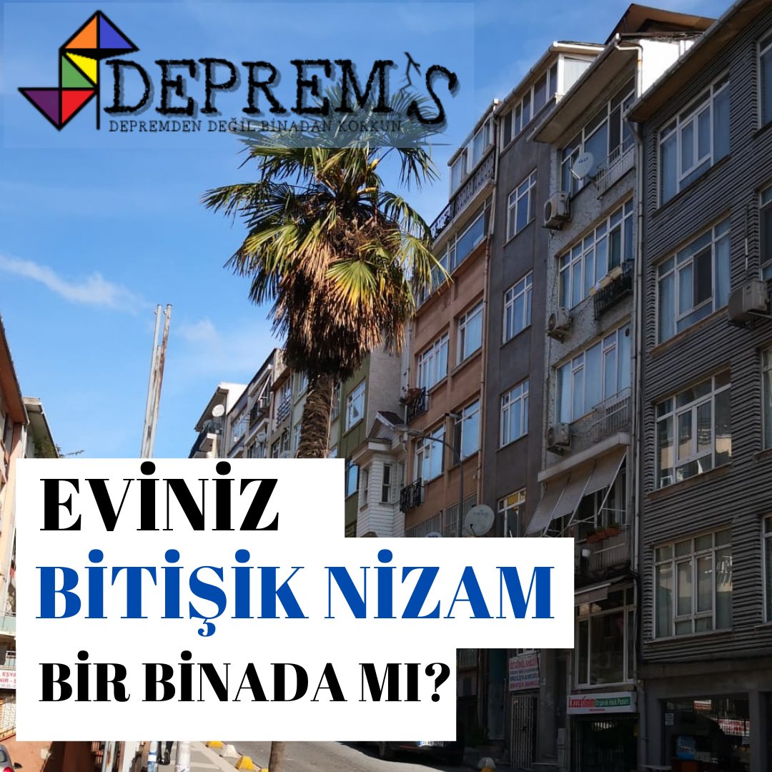 Bitişik nizam olan binalar depremde birbirlerine çarparak beklenmedik etkiler oluşturur.
Binanız bitişik Nizam ise bir uzmana danışın!
#deprems #depremdendeğilbinadankorkun
#güçlendirme #evimdegüvendeyim 
#depremedayanıklı #marmaradepremi #evimgüvenli #içinrahat #depremehazırlık