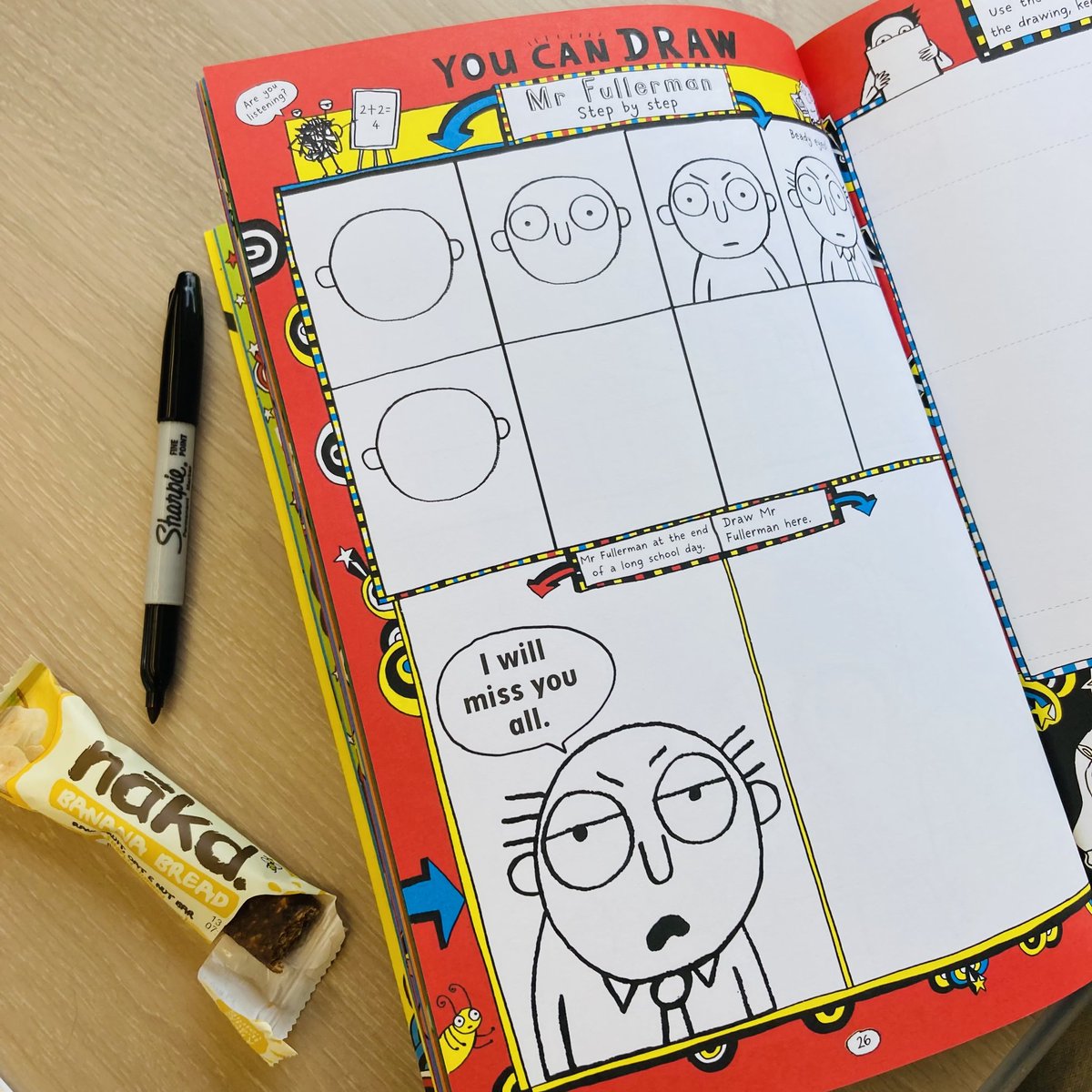 scholasticuk's tweet photo. Pens at the ready! Train doodling on the way to see @LizPichon at @hayfestival today! #YouCanDraw #TomGates is perfect for those long journeys, holidays and any spare moment that needs a bit of fun https://t.co/l8BWRbsWIC