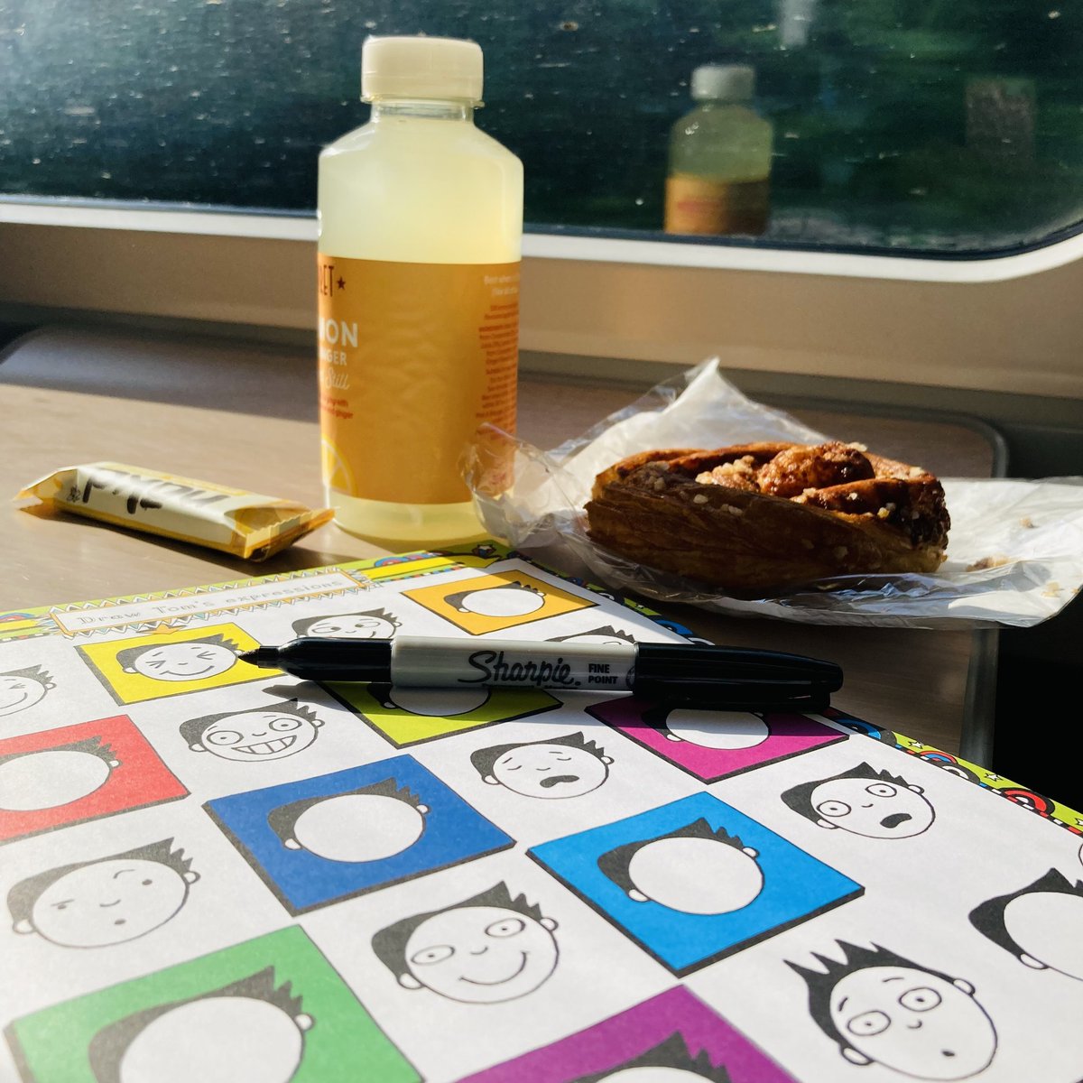 scholasticuk's tweet photo. Pens at the ready! Train doodling on the way to see @LizPichon at @hayfestival today! #YouCanDraw #TomGates is perfect for those long journeys, holidays and any spare moment that needs a bit of fun https://t.co/l8BWRbsWIC