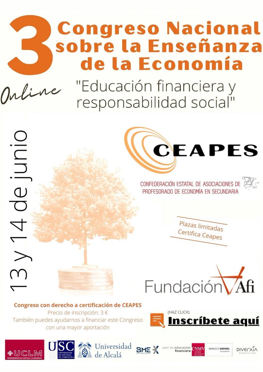 👉Inscríbete! ON LINE 👈ceapes.org/index.php/item… <a href="/AADESeconomia/">AADES</a> <a href="/Apesec_CyL/">Apesec CyL</a> <a href="/apacepv/">APACEPV-Professorat Economia València</a> <a href="/EconodocentEx/">Econodocentes</a> <a href="/ADESDAR/">ADESDAR </a> <a href="/adesclm/">ADES-CLM</a> <a href="/ADESMAD/">ADESMAD</a> <a href="/adesmur/">Asociación de Profesores de Economía de la Región</a> <a href="/AdesCanarias/">ADES Canarias</a> <a href="/adesastur/">ADESASTUR</a> <a href="/adesib_eco/">ADESIB</a> <a href="/ConfedeEcoAde/">CONFEDE</a> <a href="/EconomicasUA/">EconomicasUA</a> <a href="/FCEET_UAH/">Facultad C. Económicas, Empresariales y Turismo</a> <a href="/FundacionAfi/">Fundación Afi Emilio Ontiveros</a> <a href="/ftaadcee_ab/">Facultad de Ciencias Económicas y Empresariales AB</a> #economiaensecundaria