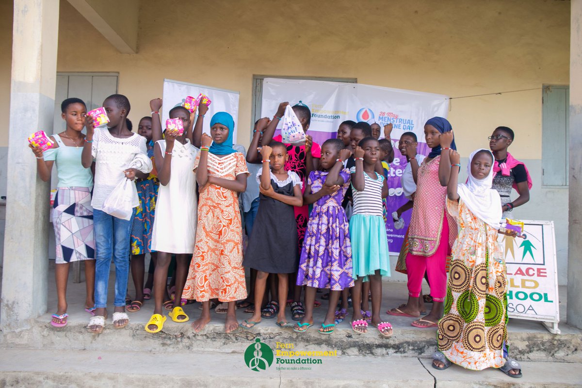 fefghana's tweet photo. Our #MHDay2022 took place on Saturday, 28th May 2022 at Palace Gold School, to educate girls on the value of hygiene during the menstrual period, create a bond between parents and students through the menstrual hygiene dialogue and address the persisting stigmas around period. https://t.co/B8D3cacNYy