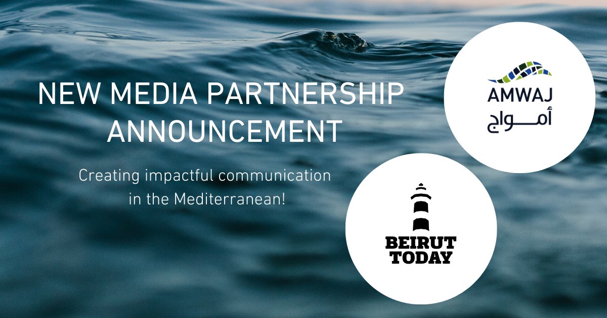 AMWAJ is pleased to announce that it is joining forces with <a href="/bey_today/">Beirut Today</a> to better develop water-related content and communication tools for high-impact activities in the Mediterranean. 🌊🤝

ℹ️ bit.ly/39sYbsK

Stay tuned!🌿🗞️💧 
#ValueWater #GoMED #SDG6