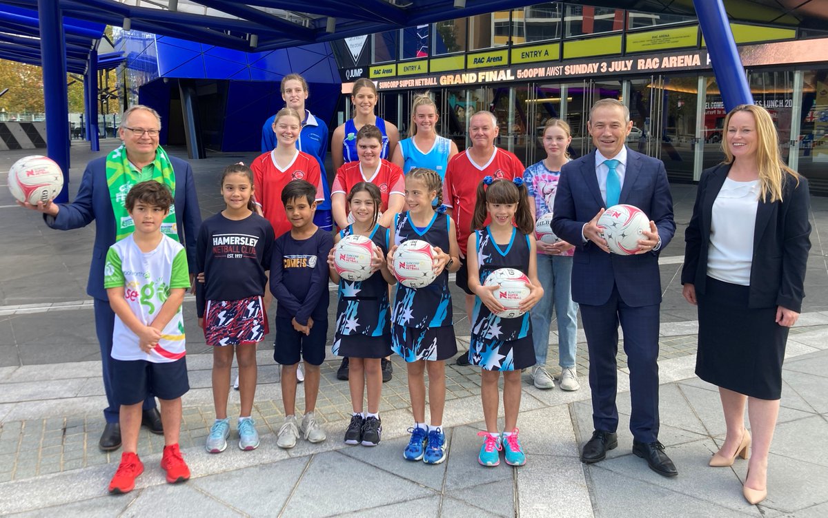 Thanks to the WA Government for continuing to invest in major sporting events and bringing the 2022 @SuperNetball Grand Final to Perth! This is great news for WA's passionate sports fans and another great reason to visit @WestAustralia! Details: wa.netball.com.au/news/wa-govern…