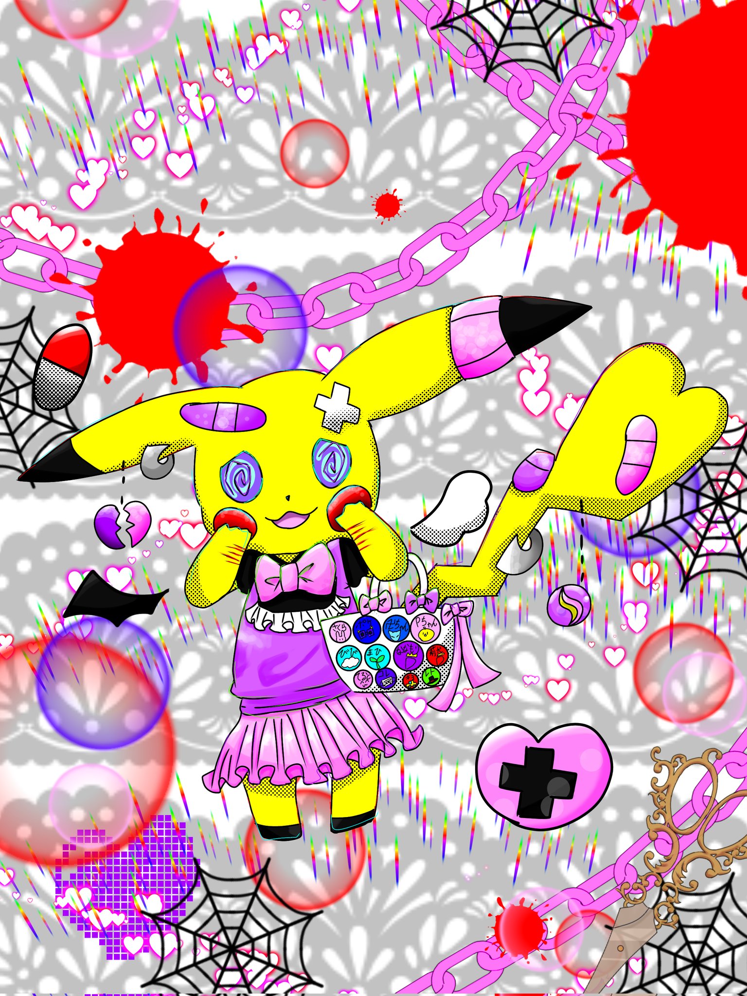 Aoi メンヘラピカチュウの色塗り終わった ポケモン イラスト T Co 4gmnplbbv3 Twitter